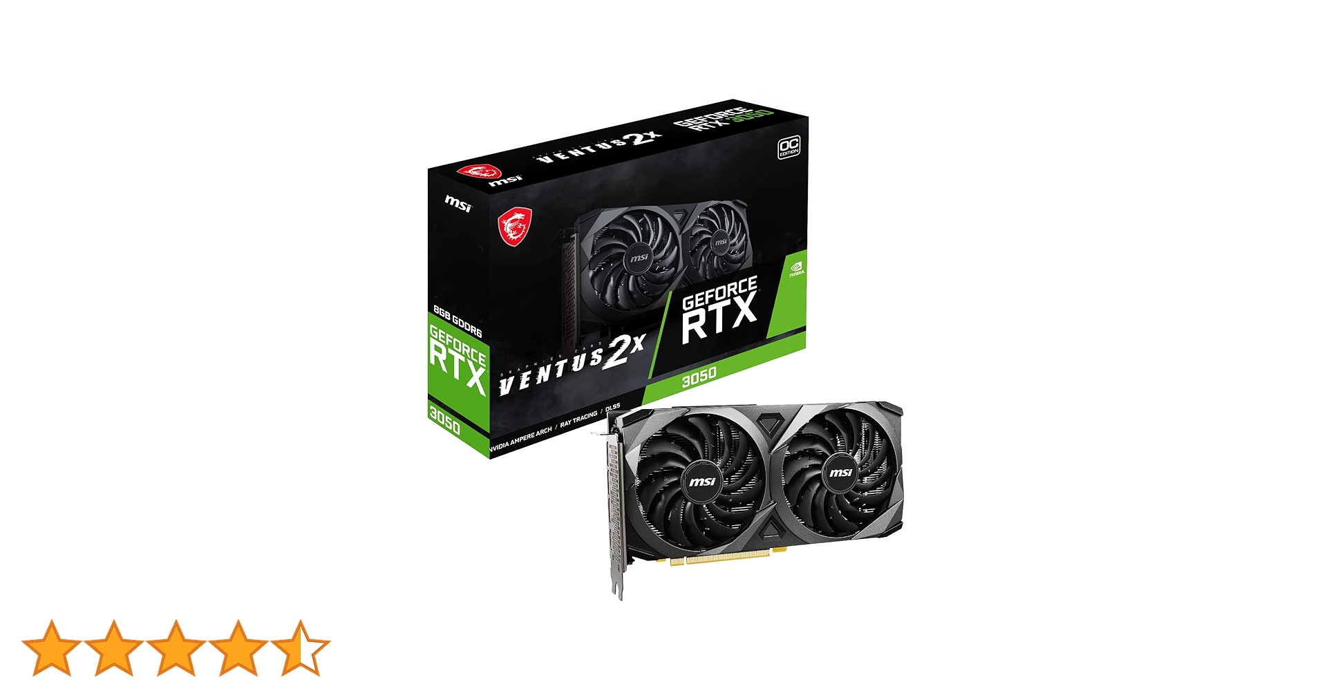 MSI Gaming GeForce RTX 3050 8GB GDRR6 128-Bit HDMI/DP PCIe 4